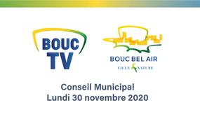 BOUC TV : Conseil municipal du 30 novembre 2020