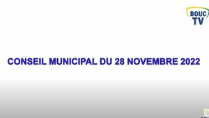 Conseil Municipal du 28 novembre 2022 