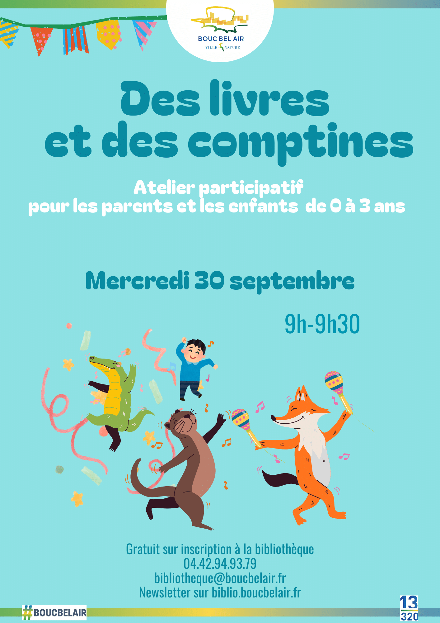 Affiche Septembre Livres& comptines