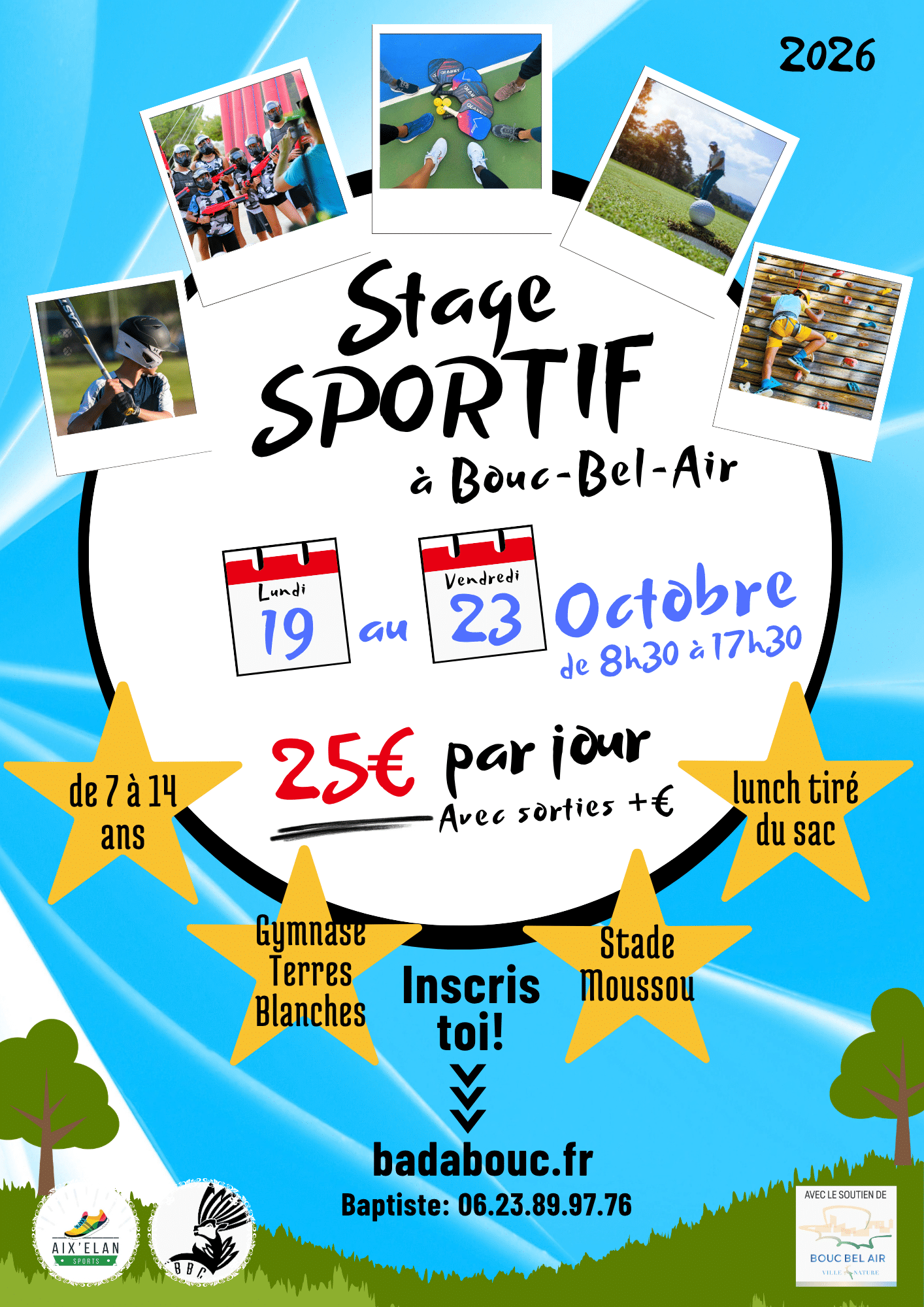 AFFICHE STAGE SPORTIF BBC OCT 2026