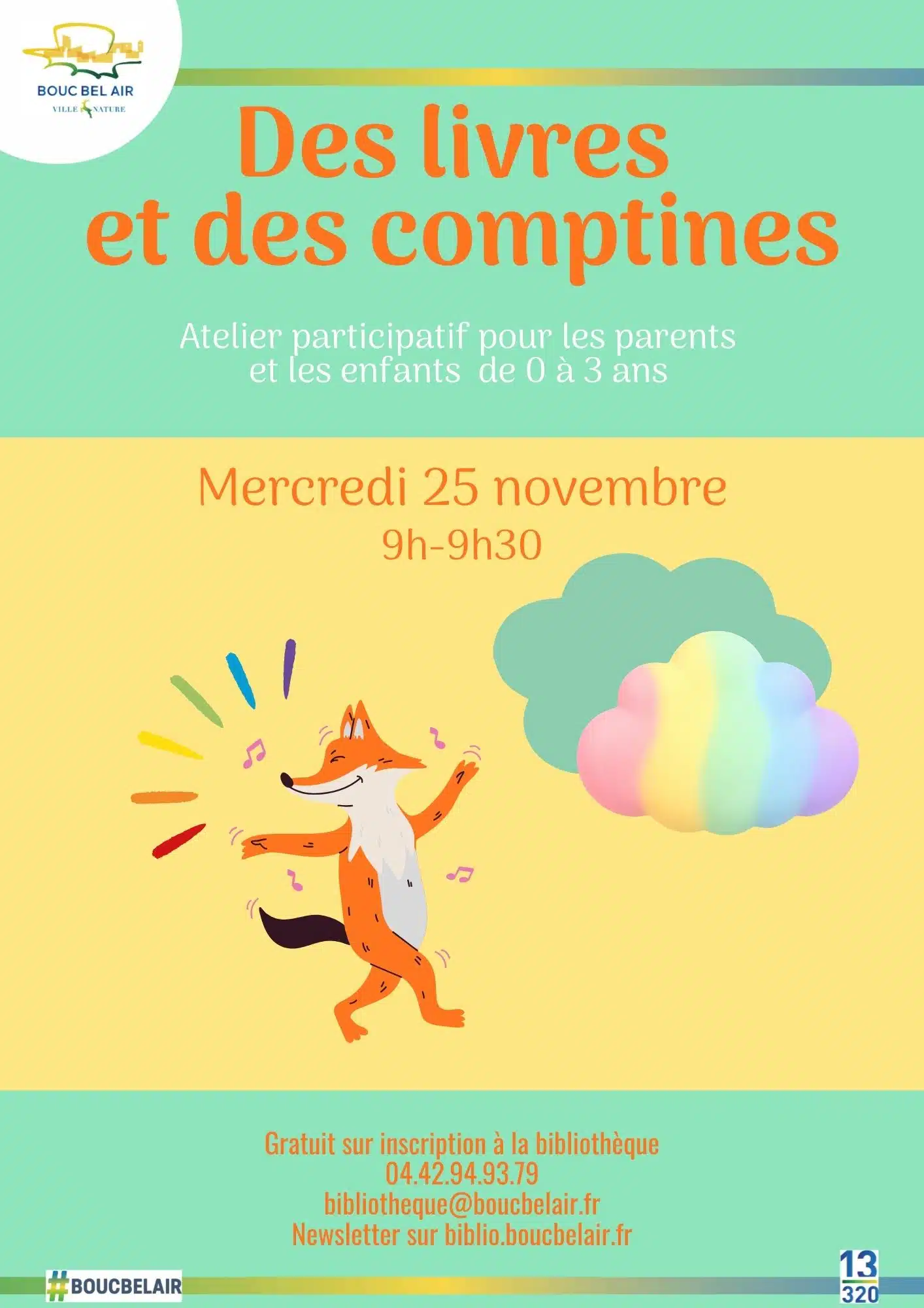 Affiche Des livres et des comptines, novembre 2026